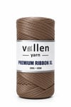 Vollen Yarn Premium 4mm Polyester Ribbon İpi 200Gr/100Mt, TAŞ