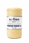 Vollen Yarn Premium 4mm Polyester Ribbon İpi 200Gr/100Mt, BEJ