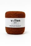 Vollen Yarn Premium Buklet İp 100 g 150 m | Yumuşak, Hafif ve Parlak Doku | Lüks El Örgüsü İpi,KİREMİT