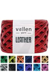 Vollen Yarn Premium Metalik Deri Rafya İp 120Gr/60Mt,KIRMIZI