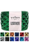 Vollen Yarn Premium Metalik Deri Rafya İp 120Gr/60Mt,YEŞİL