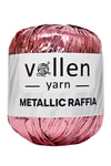 Vollen Yarn Premium Metalik Suni Rafya, Abiye Çanta İpi,Lila