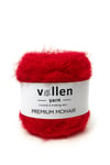 Vollen Yarn Premium Mohair 100 gr 250 m %25 Yün %75 Akrilik – Yumuşak, Hafif ve Dolgun Örgü İpi, KIRMIZI