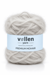 Vollen Yarn Premium Mohair 100 gr 250 m %25 Yün %75 Akrilik – Yumuşak, Hafif ve Dolgun Örgü İpi, GRİ