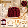 Vollen Yarn Prenses Çanta Kiti – 15 Dakikada Kendi Çantanı Tasarla! ✨, BORDO