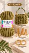 Vollen Yarn Prenses Çanta Kiti – 15 Dakikada Kendi Çantanı Tasarla! ✨