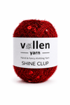Vollen Yarn Shine Clup Simli Pullu El Örgü İpi 50 gr 150 m Polyester Tığ ve Şiş İpi Çanta Aksesuar İpi, 5001
