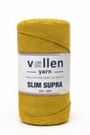 Vollen Yarn Slim Supra İpi,Mumlu İp,Pase İp,Makrome İp,200Gr/200Mt, HARDAL