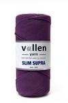 Vollen Yarn Slim Supra İpi,Mumlu İp,Pase İp,Makrome İp,200Gr/200Mt, MÜRDÜM