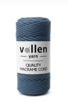 Vollen Yarn Taranan Makrome Ipi 3mm Taranabilir Pamuk Makrome Ipi Makrame Ipi ,DENİM