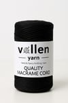 Vollen Yarn Taranan Makrome Ipi 3mm Taranabilir Pamuk Makrome Ipi Makrame Ipi ,SİYAH