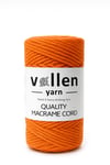Vollen Yarn Taranan Makrome Ipi 3mm Taranabilir Pamuk Makrome Ipi Makrame Ipi ,Turuncu