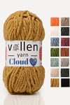 VollenYarn Cloud,kadife battaniye ipi,el örgü ipi,Tığ işi Hırka ipi,Amıgurumi oyuncak ipi,HARDAL