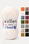 VollenYarn Cloud,kadife battaniye ipi,el örgü ipi,Tığ işi Hırka ipi,Amıgurumi oyuncak ipi,BEYAZ