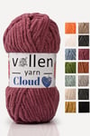 VollenYarn Cloud,kadife battaniye ipi,el örgü ipi,Tığ işi Hırka ipi,Amıgurumi oyuncak ipi,GÜL KURUSU