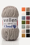 VollenYarn Cloud,kadife battaniye ipi,el örgü ipi,Tığ işi Hırka ipi,Amıgurumi oyuncak ipi,BEJ
