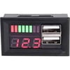 12V Akü Volt Yüzde Göstergeli 5V Usb Çıkışlı Panel