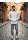 Legan Erkek Giyim Sweatshırt Beyaz