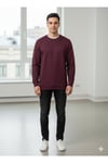 Tobi Tobi Oversıze Sweatshırt Bordo Bordo