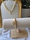 14 k taşlı yonca set