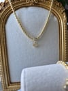 14 k taşlı yonca set
