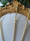 14k mini taşlı zincir set