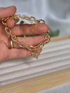 14k Taşlı yıldız charm bleklik