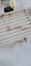 Çelik gold pırıltılı set