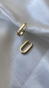 Çelik oval küpe