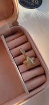 Gold zirkon taşlı yıldız charm