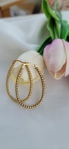 Oval halka küpe