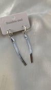 Silver ezme zincir küpe