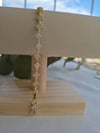 Taşlı mini yonca bileklik 
