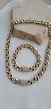 Xuping 14k taşlı gurmet set