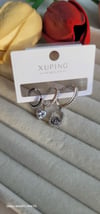 Xuping silver taşlı küpe seti