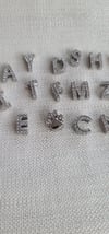 Zirkon taşlı çelik charm