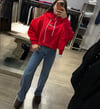 kırmızı studıo sweat