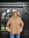 oversize vizon gömlek