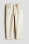 Denim Pantolon-Krem