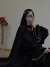 Jan Jan Parlak Abiye Siyah Şal