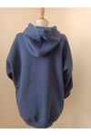 Yazı Detaylı Şardonlu Kapüşonlu Sweatshirt Siyah