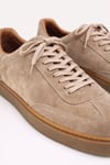 Bruno Erkek Hakiki Deri Süet Sneaker - Bej Günlük Casual Ayakkabı