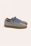 Bruno Erkek Hakiki Deri Süet Sneaker - Gri Günlük Casual Ayakkabı