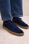 Bruno Erkek Hakiki Deri Süet Sneaker - Lacivert Günlük Casual Ayakkabı