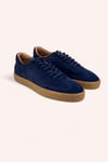 Bruno Erkek Hakiki Deri Süet Sneaker - Lacivert Günlük Casual Ayakkabı