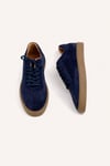 Bruno Erkek Hakiki Deri Süet Sneaker - Lacivert Günlük Casual Ayakkabı