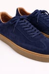 Bruno Erkek Hakiki Deri Süet Sneaker - Lacivert Günlük Casual Ayakkabı