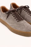 Bruno Erkek Hakiki Deri Süet Sneaker - Vizon Günlük Casual Ayakkabı