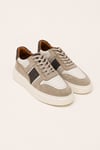 Erkek Bej & Kahve Hakiki Dana Derisi Süet Sneaker – Prag