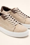 Erkek Bej Süet Hakiki Deri Casual Günlük Bağcıklı Sneaker Kauçuk Taban Ayakkabı – Dolce